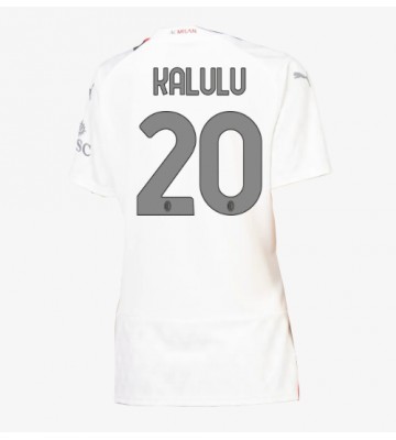 AC Milan Pierre Kalulu #20 Bortatröja Kvinnor 2023-24 Kortärmad